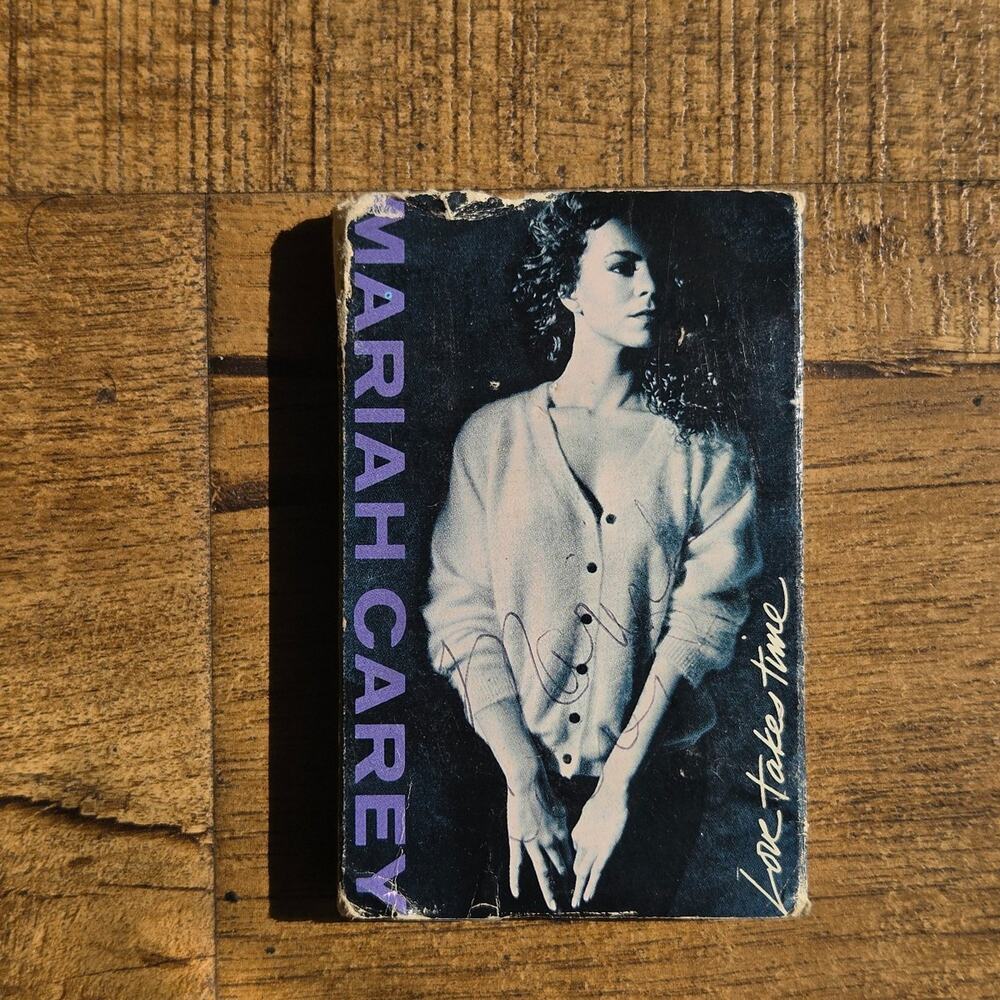 Vtg 1990 Mariah Carey Love Takes Time/Sent From Above Maxi Single Cassette Tape